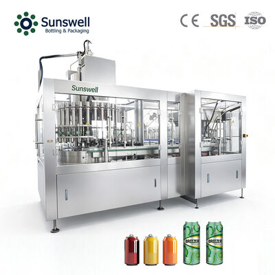 18000CPH 200ml linea automatica di imballaggio di bevande in scatola di alluminio