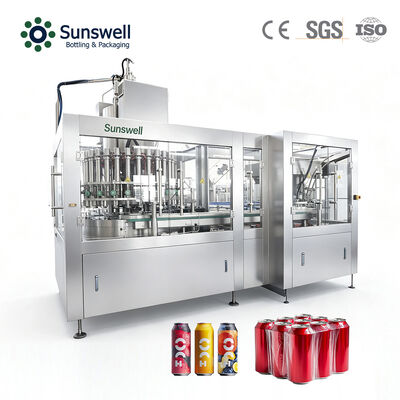 Linea di riempimento per lattine di soda CSD da 200 ml ad alta velocità 18000CPH